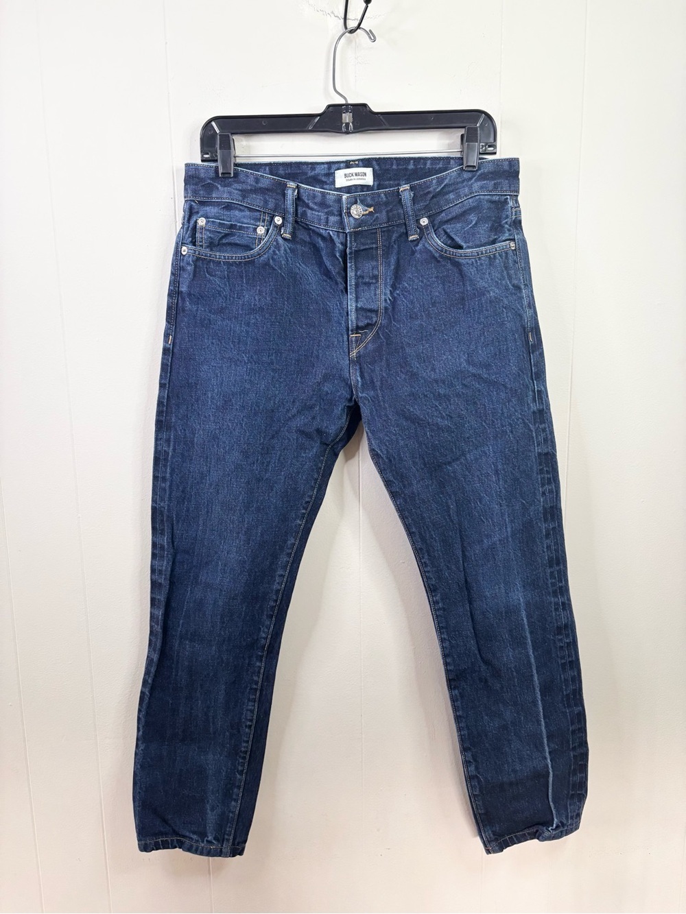 Buck Mason Slim Men’s Jeans - Dark Blue Denim